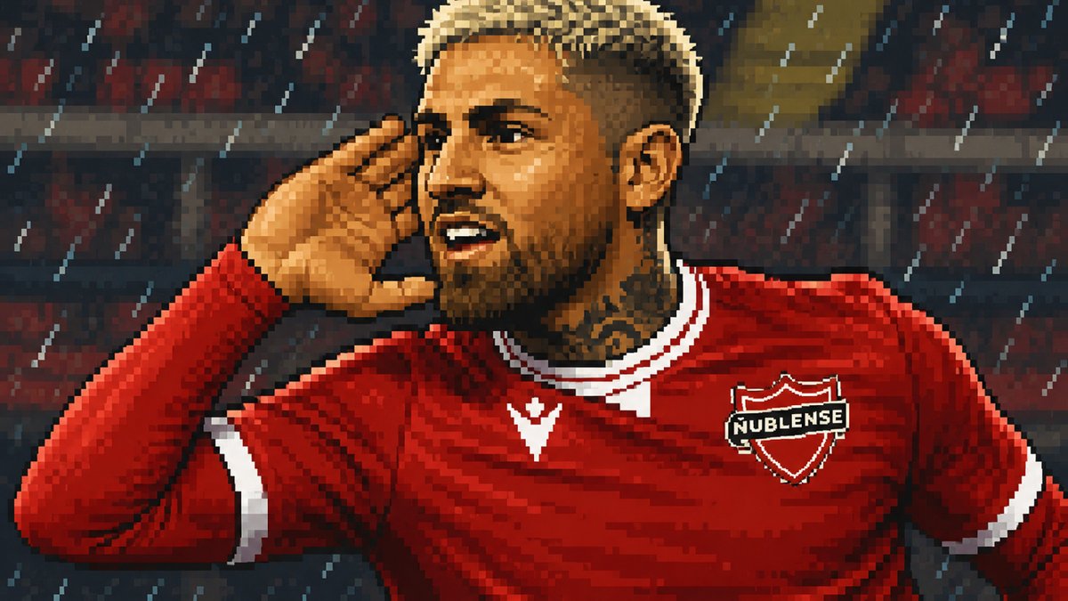 Ignacio Jeraldino, figura de Ñublense ante O'Higgins en la Copa de la Liga